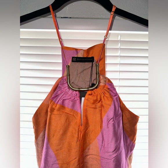 Vix Paula Hermanny- Martinica Emily Silk Blend Dress - size 2 - NWT - Picture 7 of 7